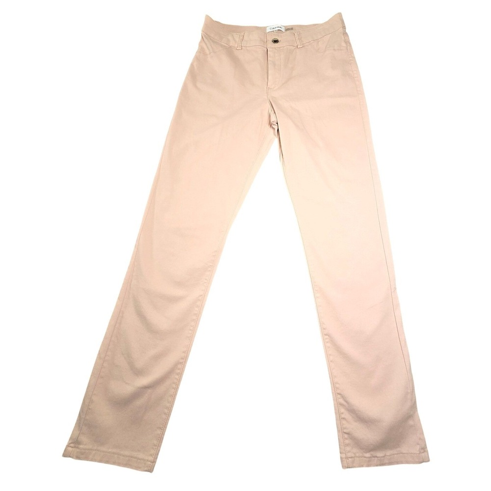 Calvin Klein Chino Pants Womens 6 Pink Modern Essentials M9MK0249 New